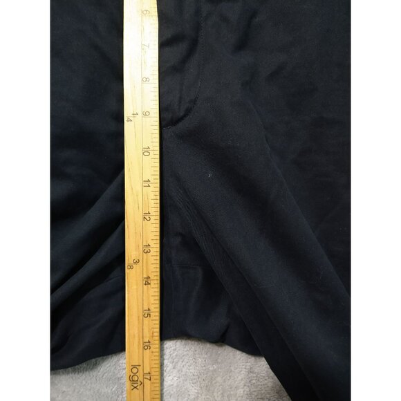 Banana Republic Pants Mens 40x32 Black Chino Dawson Wide Leg Flat Front Cotton - Picture 4 of 10